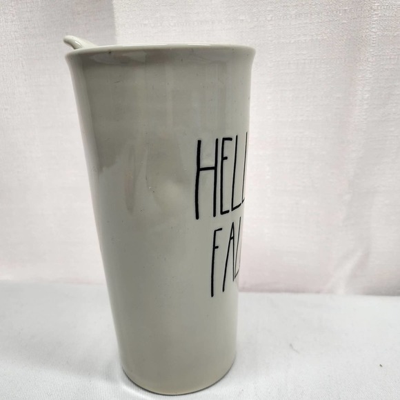 Rae Dunn Hello Fall Ceramic Travel Mug With Lid - Picture 5 of 8